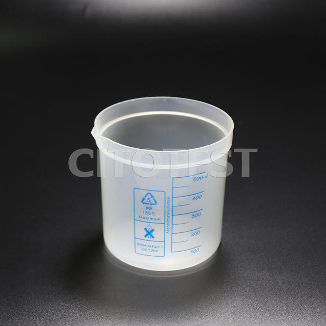 Beaker with Printed Graduation, PP Material