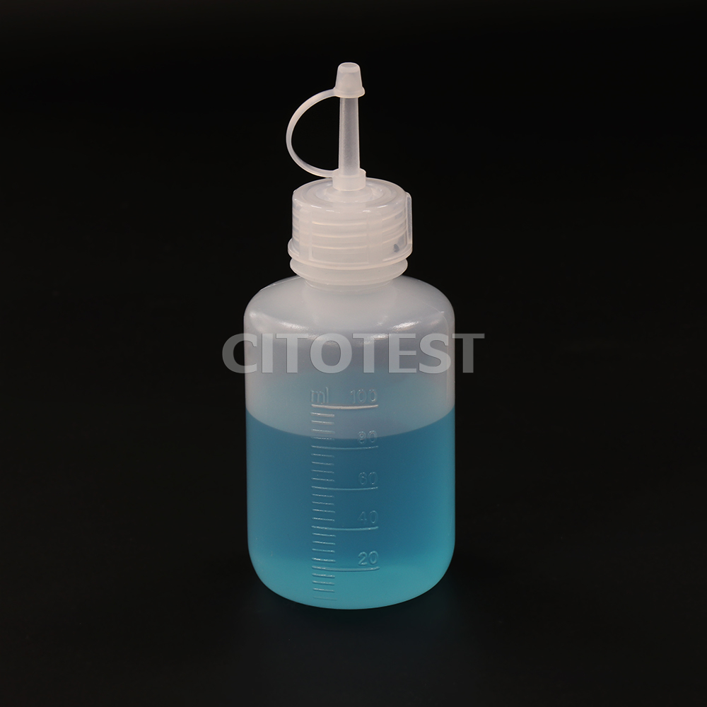 Drop-Dispensing Bottles with Tethered Caps, LDPE Bottle and PP Cap 