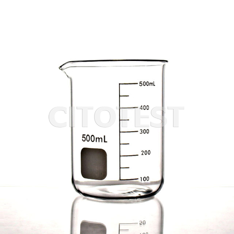 食器 Bacara  Testing Glass 1000ml Beaker, Low Form Griffin, Boro. 3.3 Glass, Double