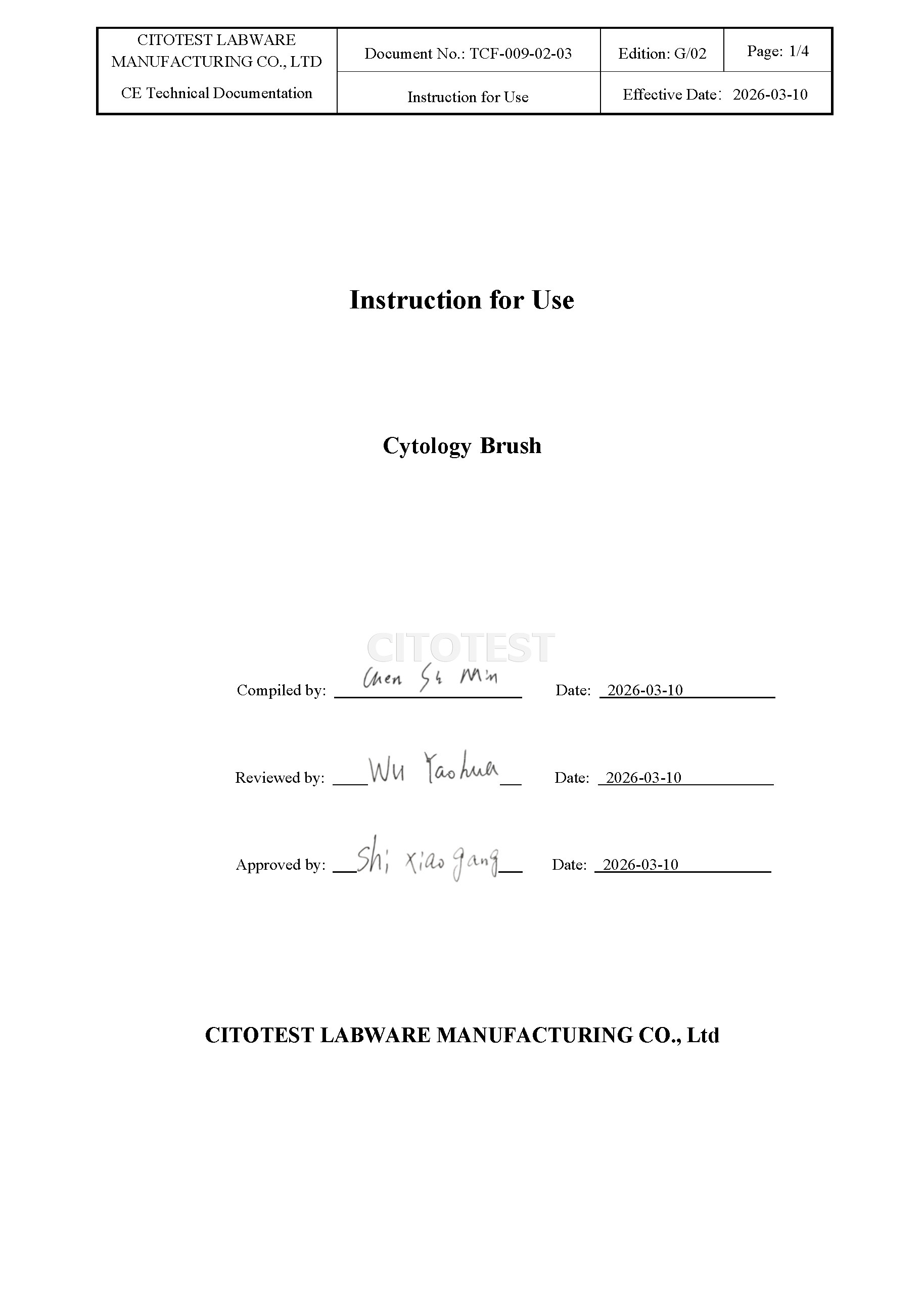 Cytology Brush